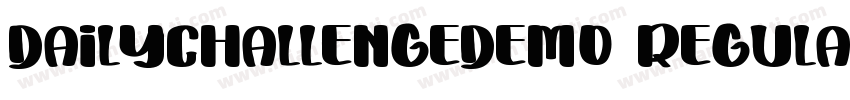 DailyChallengeDEM0 Regular字体转换